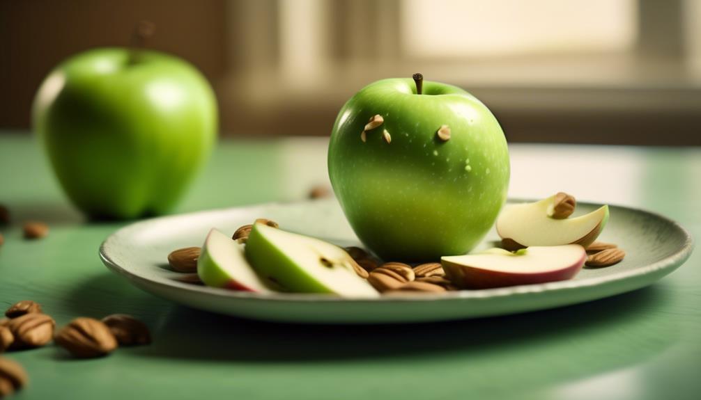 apple slices with nut butter