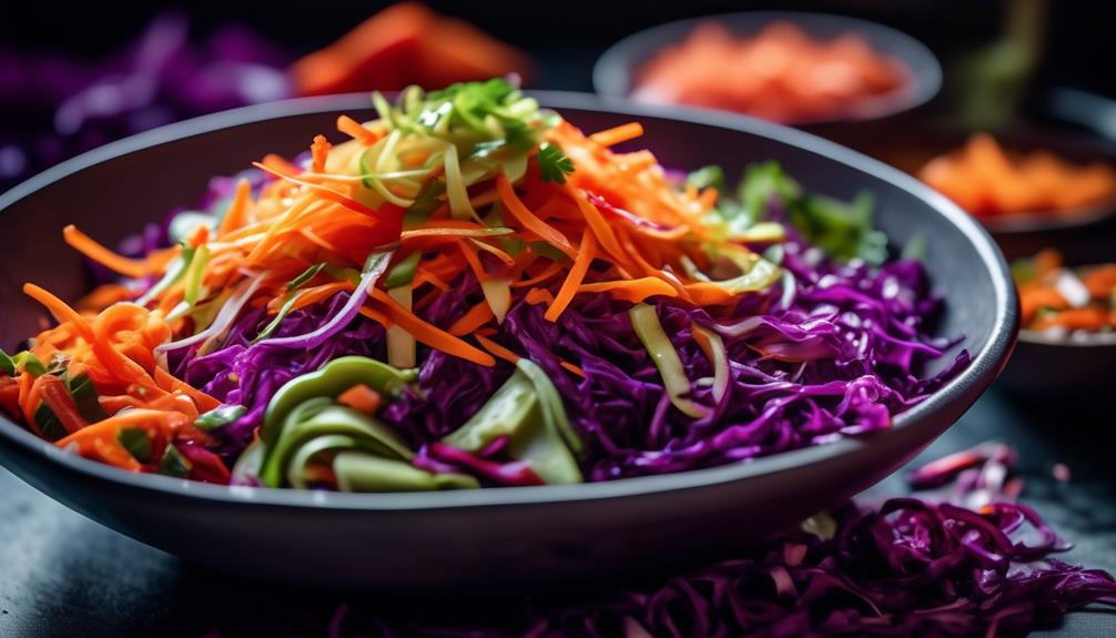 asian inspired vegan keto slaw