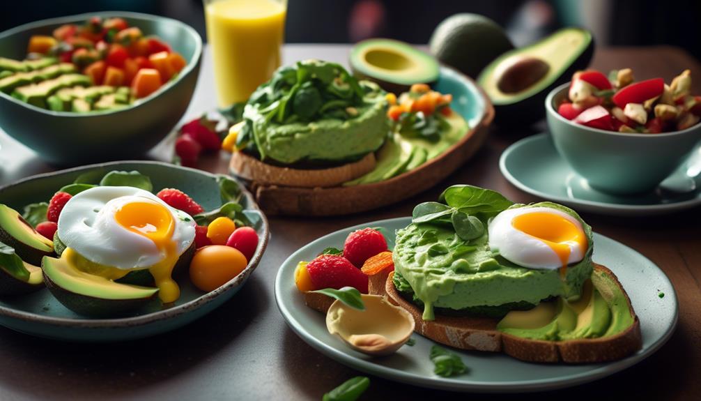 avocado based vegetarian keto breakfast