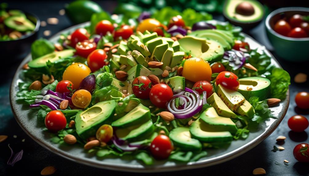 avocado filled keto salad recipes