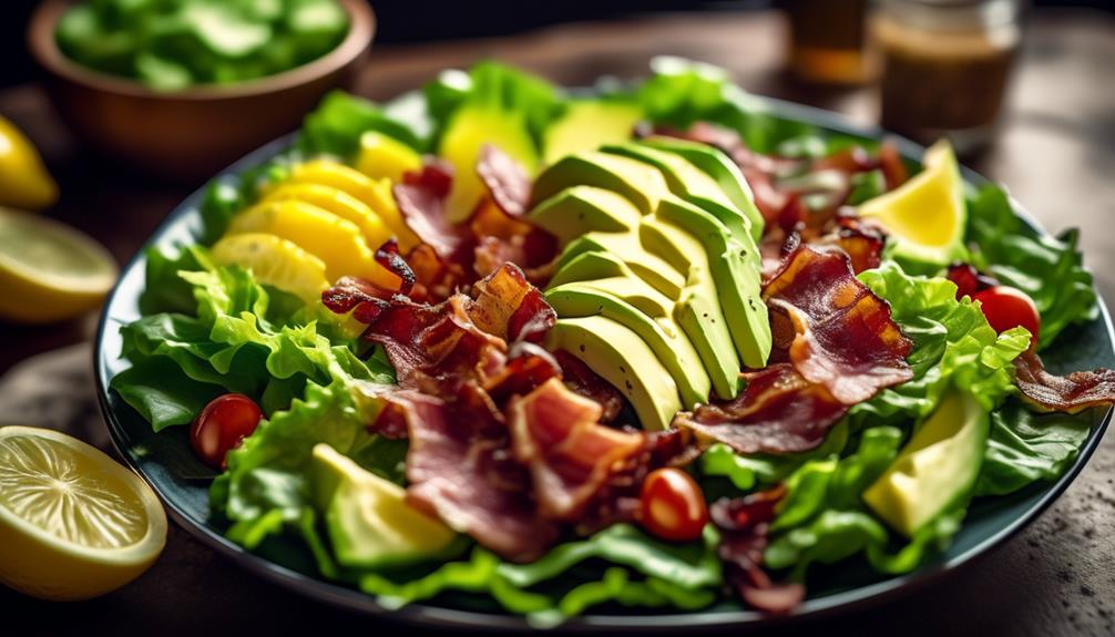 bacon and avocado morning meal