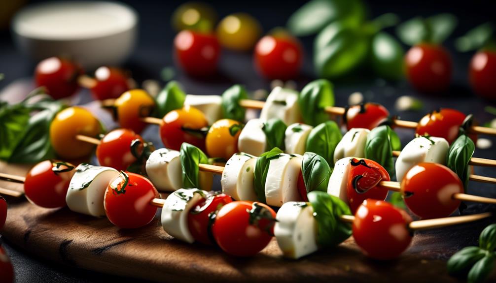 bite sized caprese appetizers