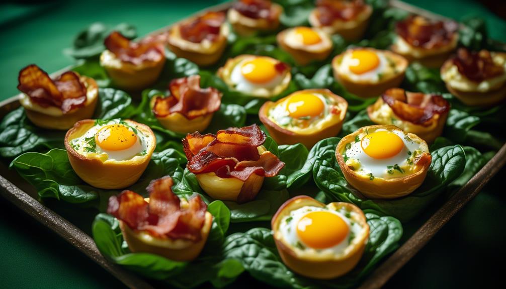 breakfast in edible containers