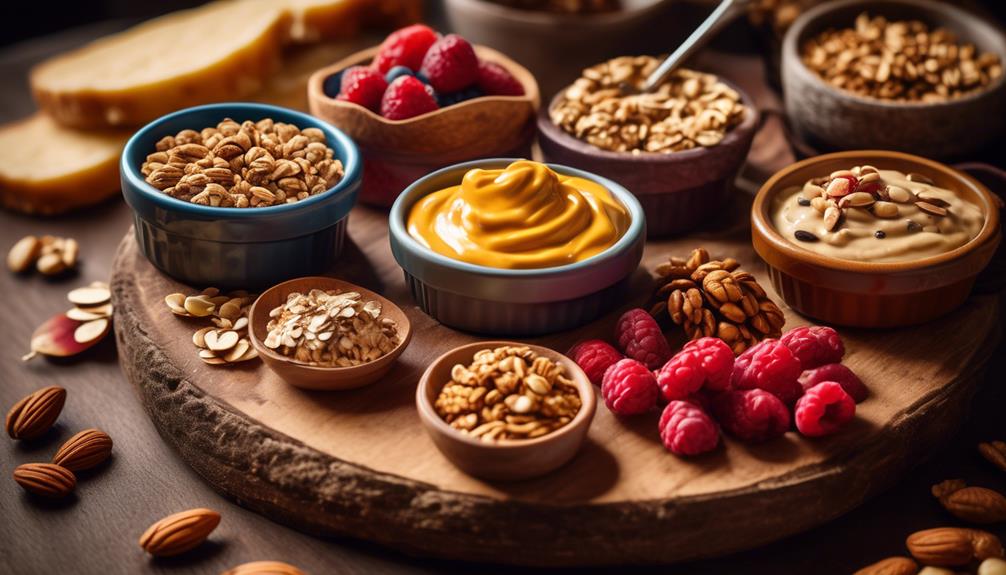 breakfast spreads with nuts