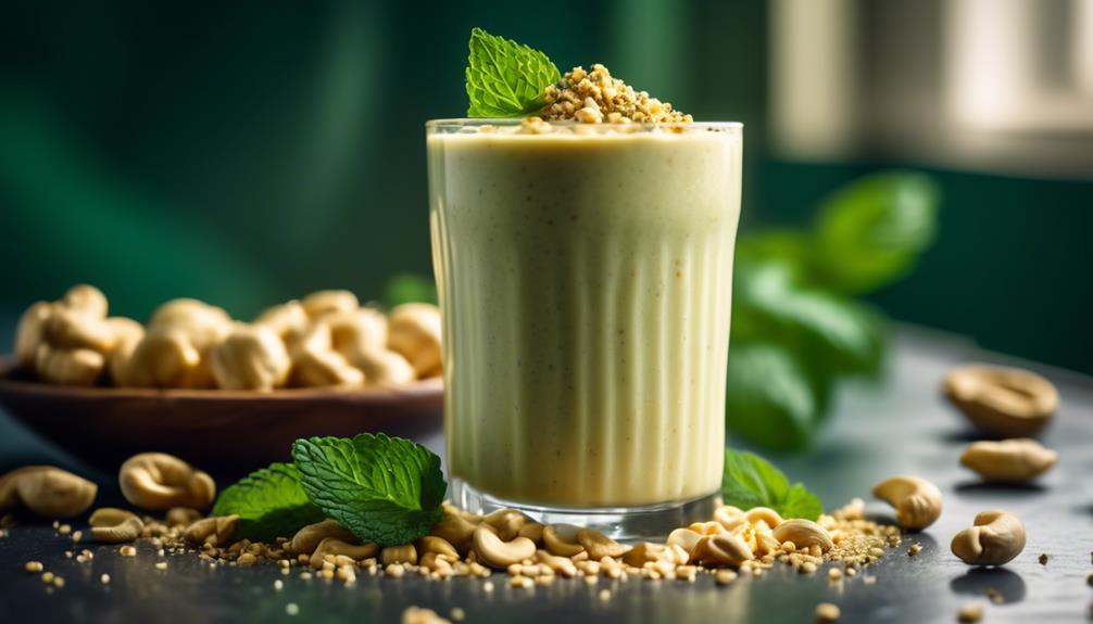 cashew butter low carb smoothie