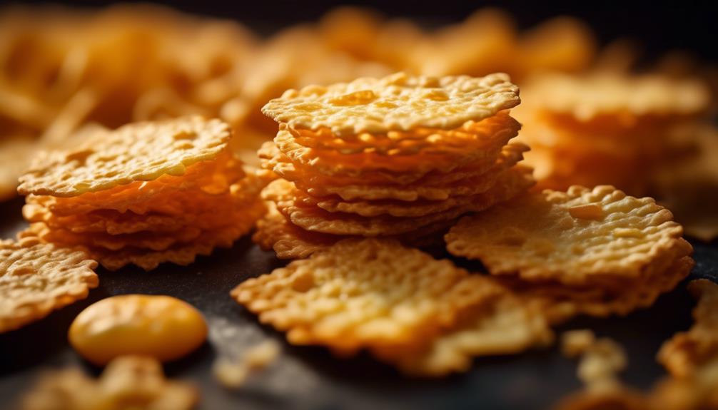 cheese crisps a crunchy snack