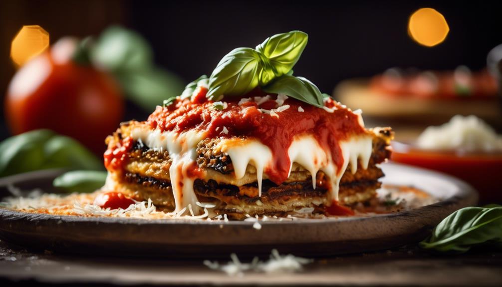 cheesy breaded eggplant dish