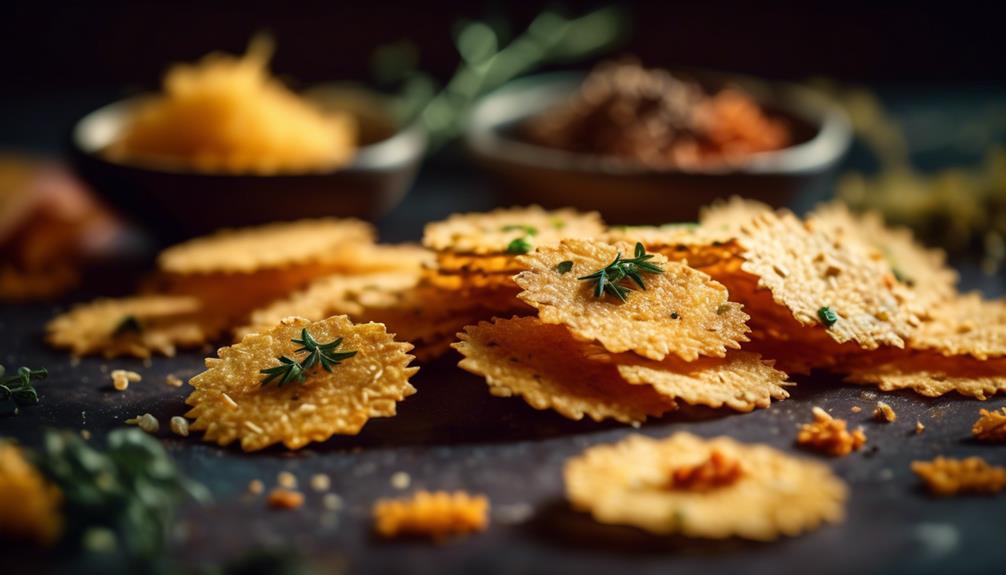 cheesy crunchy parmesan chips