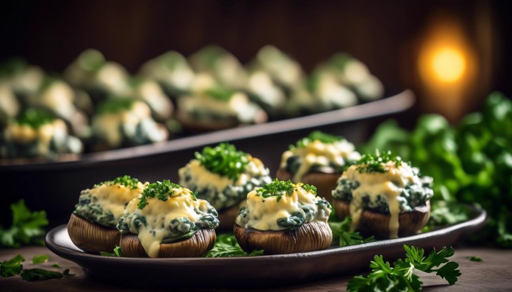 cheesy mushroom appetizer delight