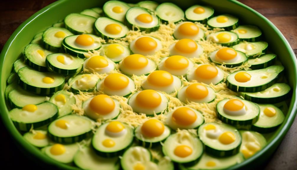 cheesy zucchini and egg