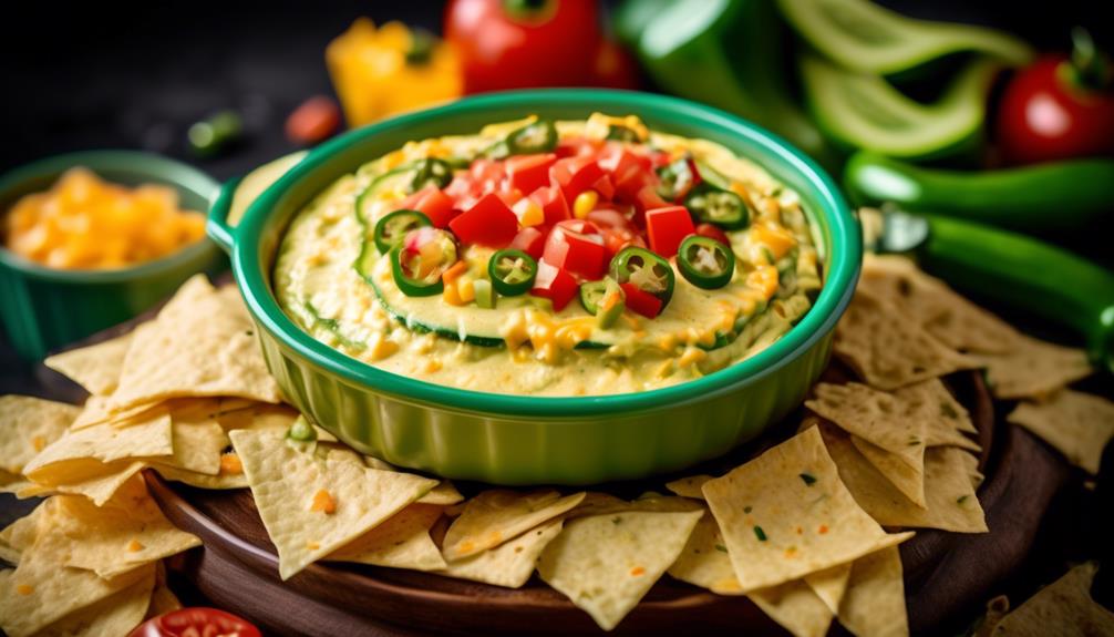 cheesy zucchini dip recipe