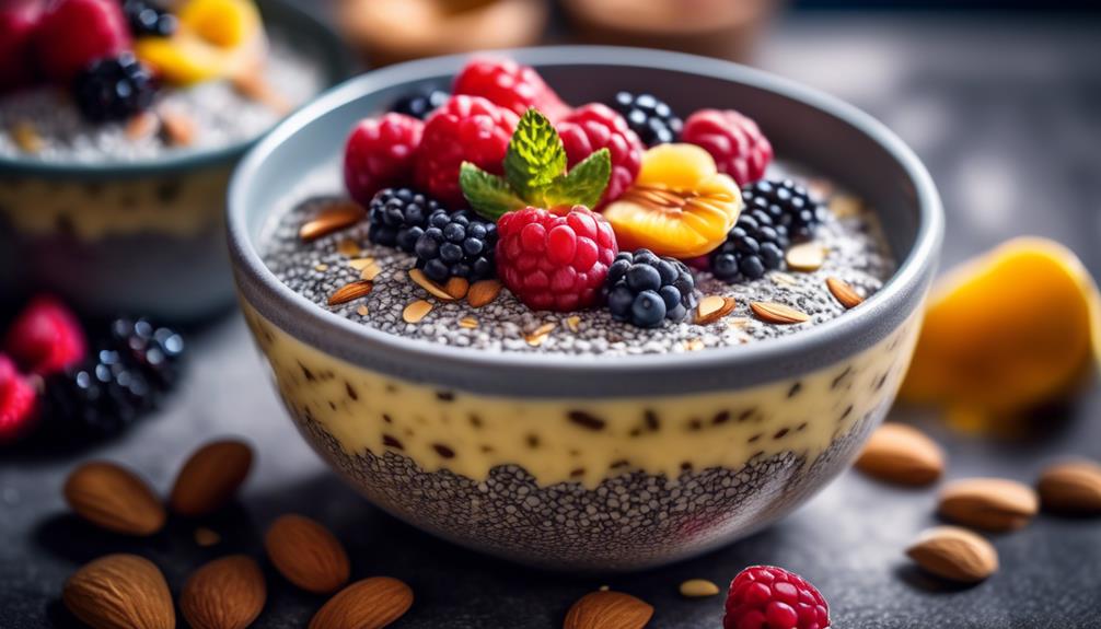 chia pudding almond milk