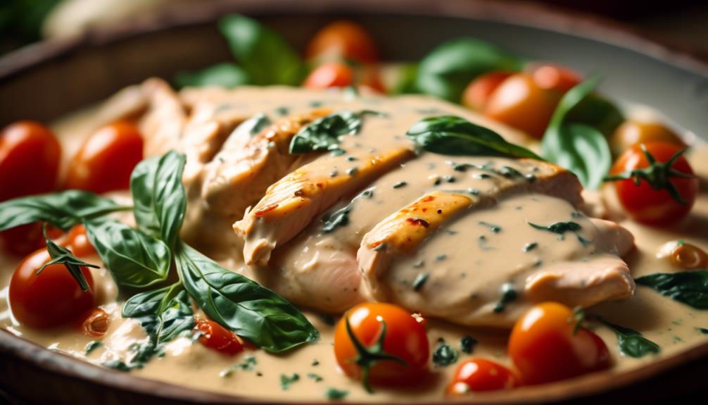 chicken in tuscan cream