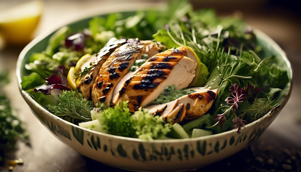 citrus infused dressing with herbs