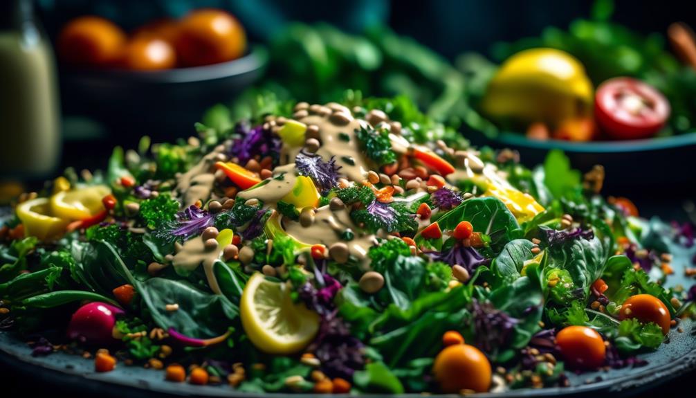 citrus infused tahini salad dressing