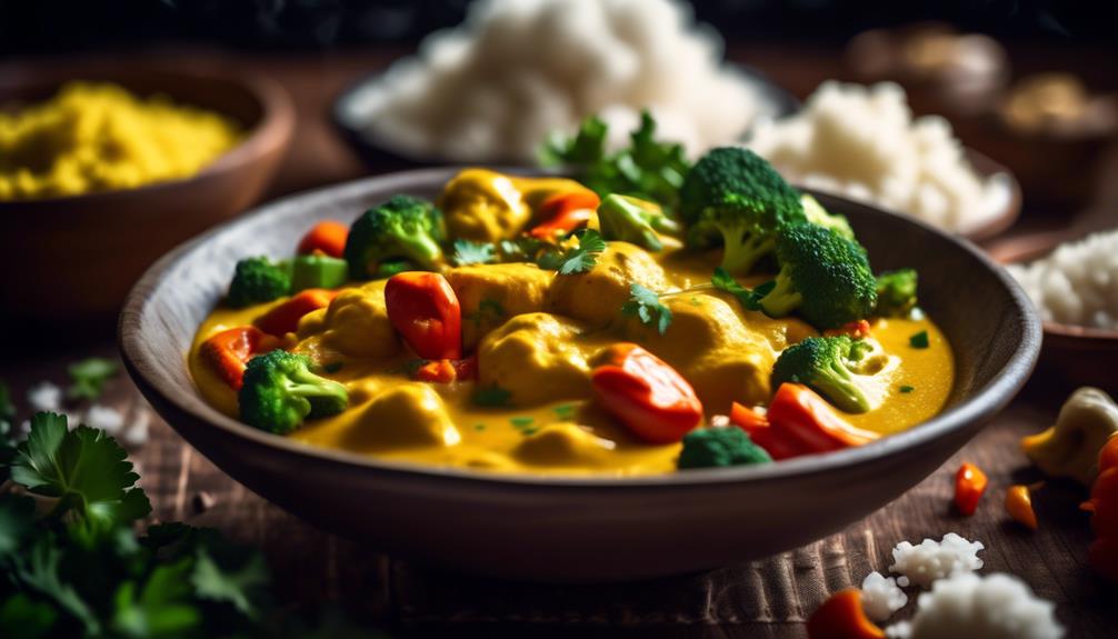 coconut curry with smoothness