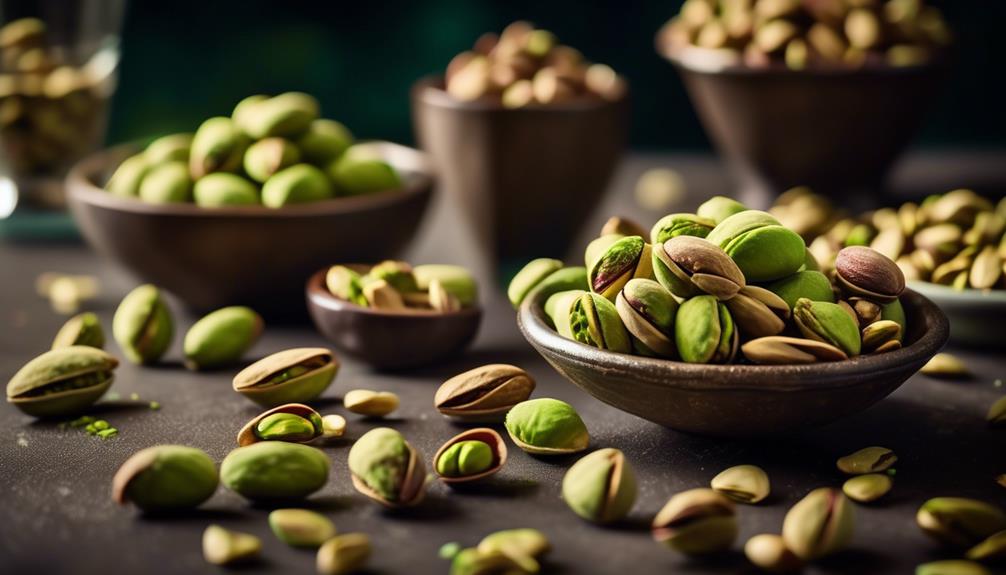 cracked pistachios in shells