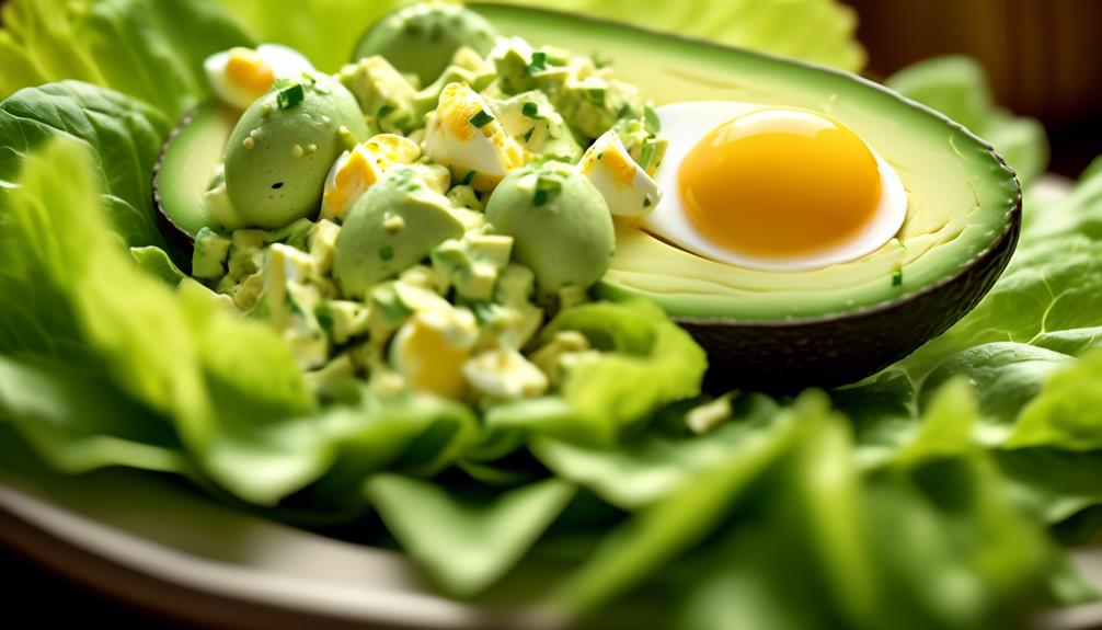 creamy avocado and egg