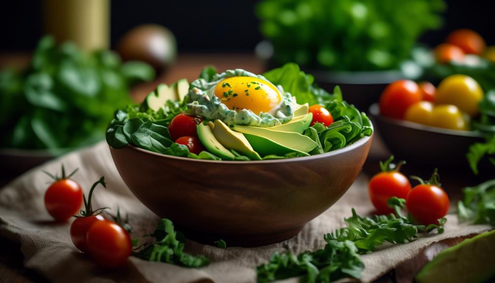 creamy avocado and eggs