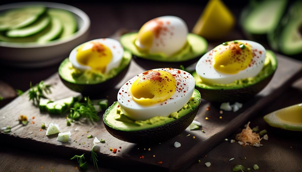 creamy avocado deviled eggs