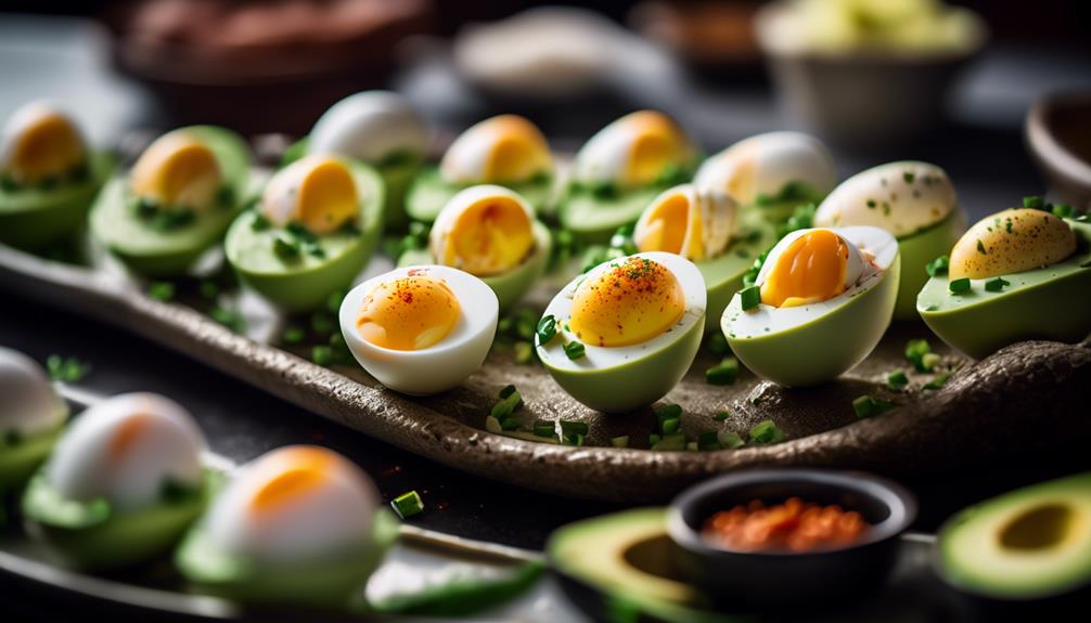 creamy avocado deviled eggs