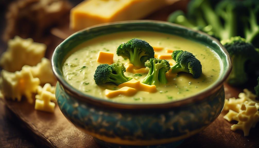 creamy broccoli and cheese