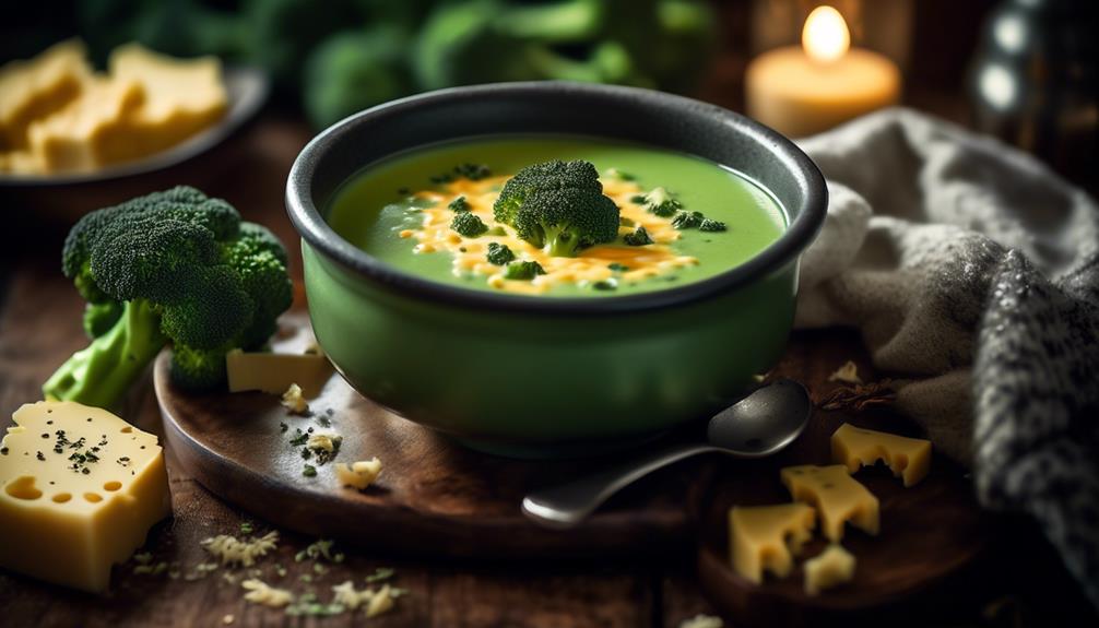 creamy broccoli cheese soup