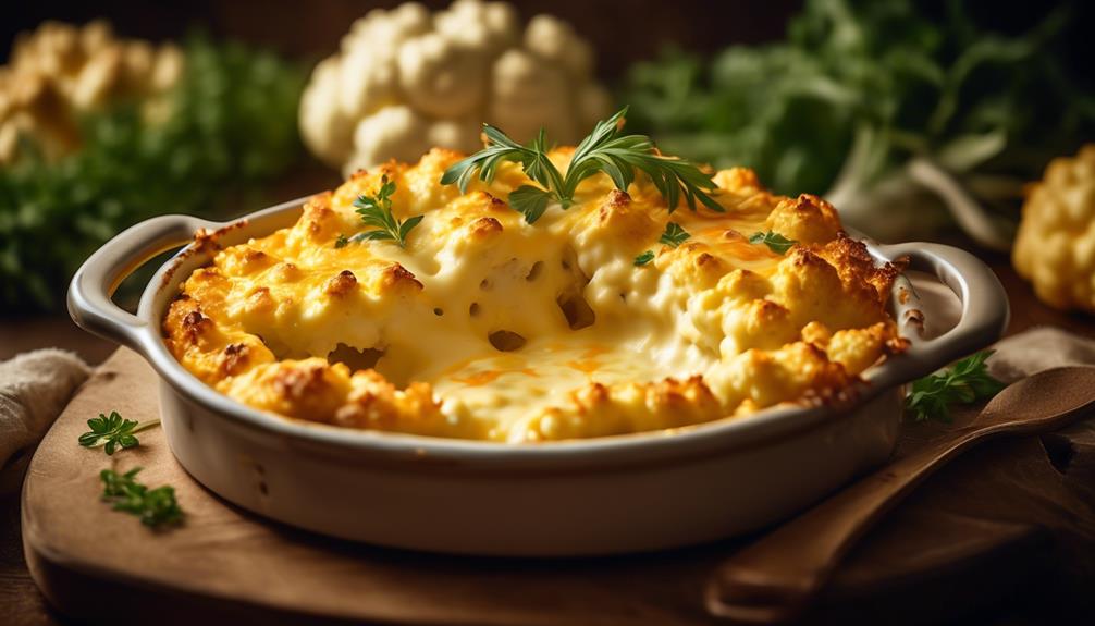 creamy cauliflower and cheese