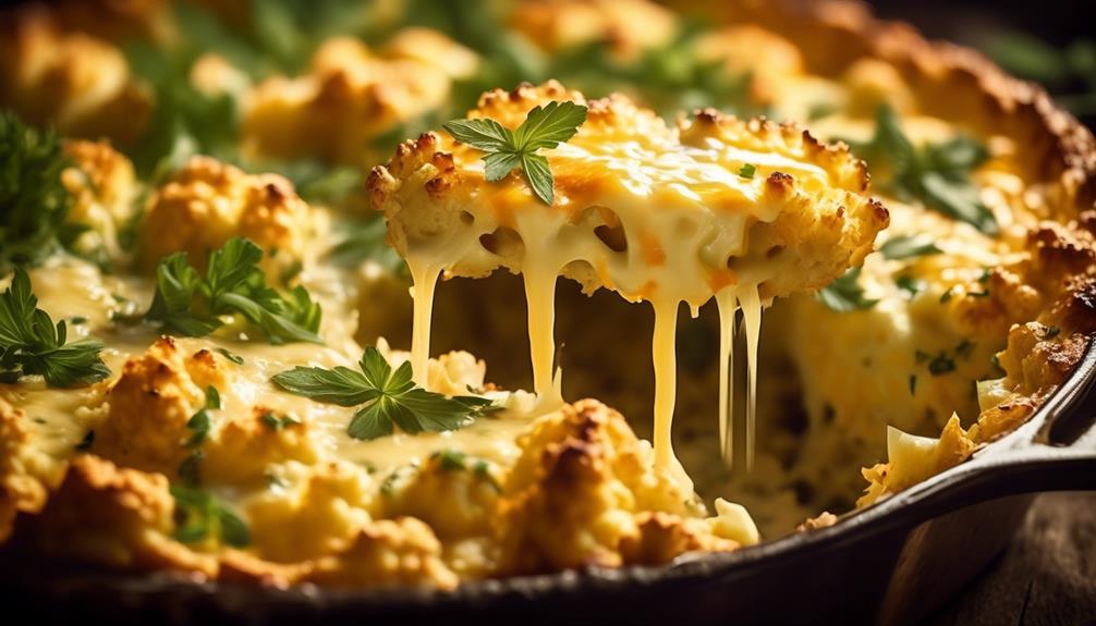 creamy cauliflower and cheese