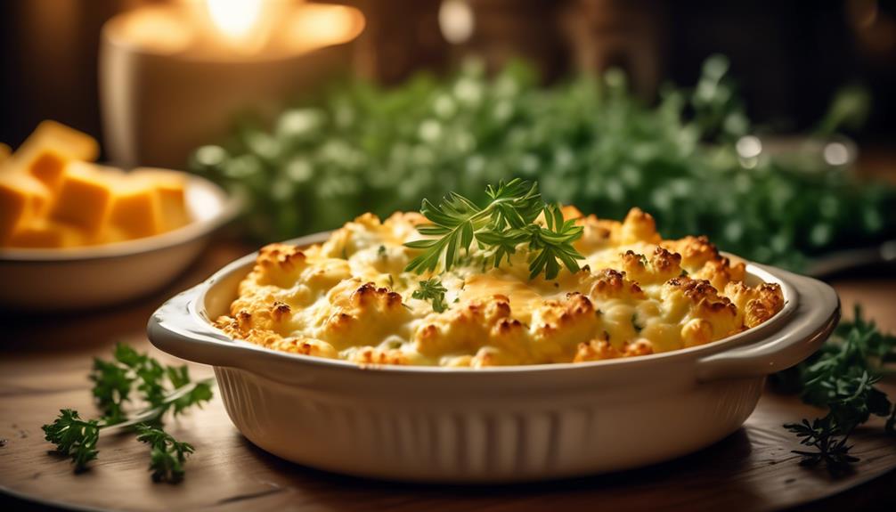 creamy cauliflower and cheese