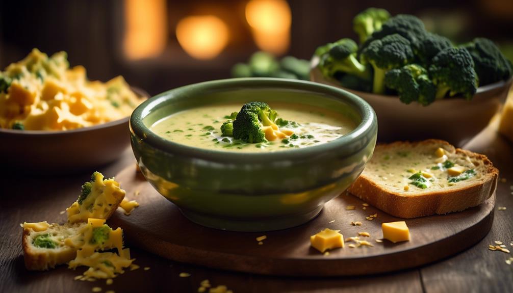 creamy cheesy broccoli soup