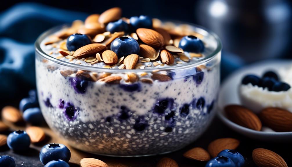 creamy chia pudding with vanilla and coconut flavors