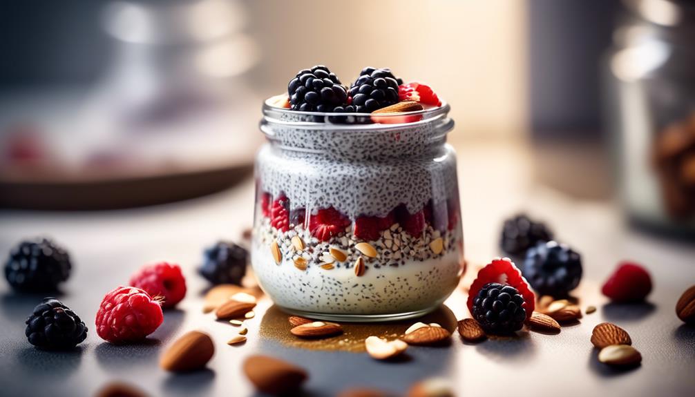 creamy chia pudding with vanilla flavor