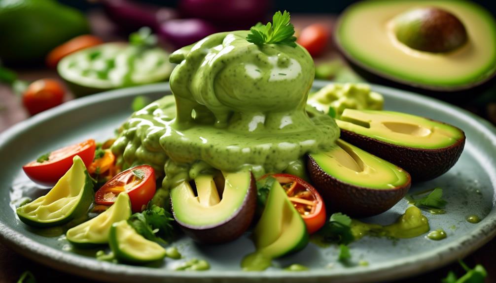 creamy citrus avocado condiment