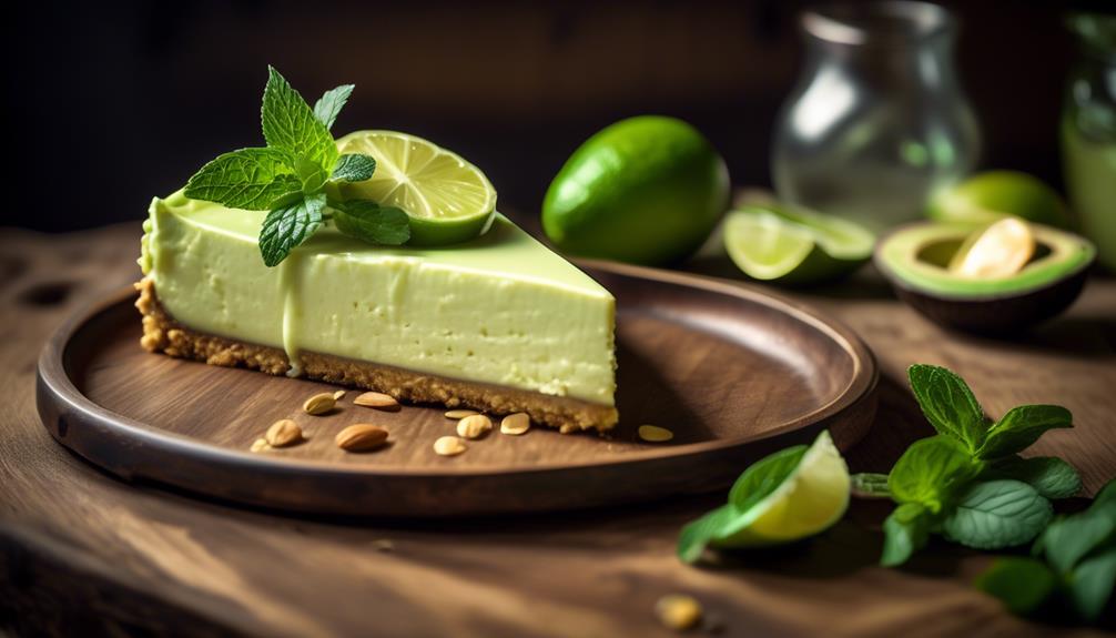 creamy citrus avocado dessert