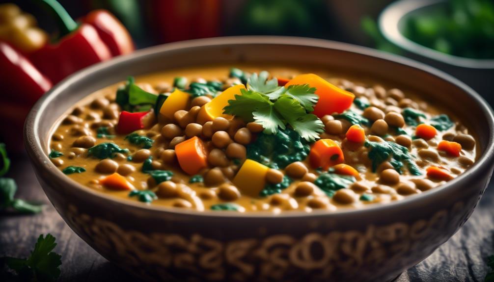 creamy coconut lentil curry