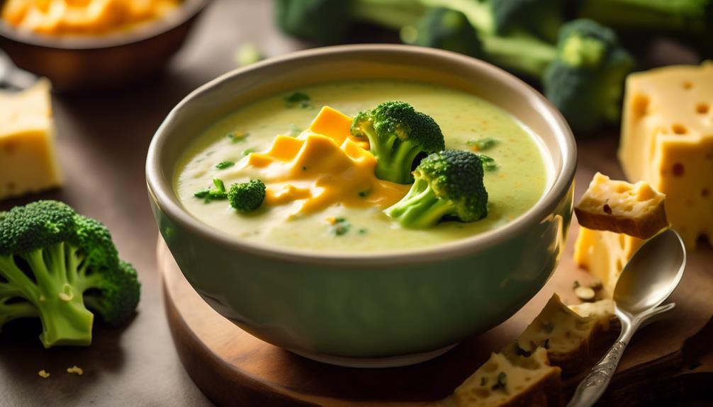 creamy soup with broccoli