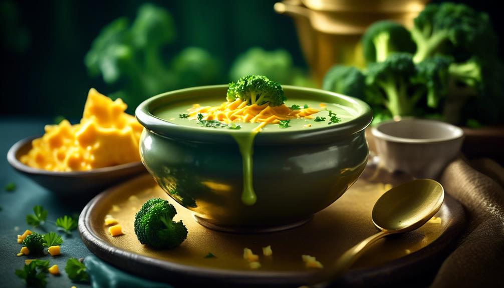 creamy soup with broccoli