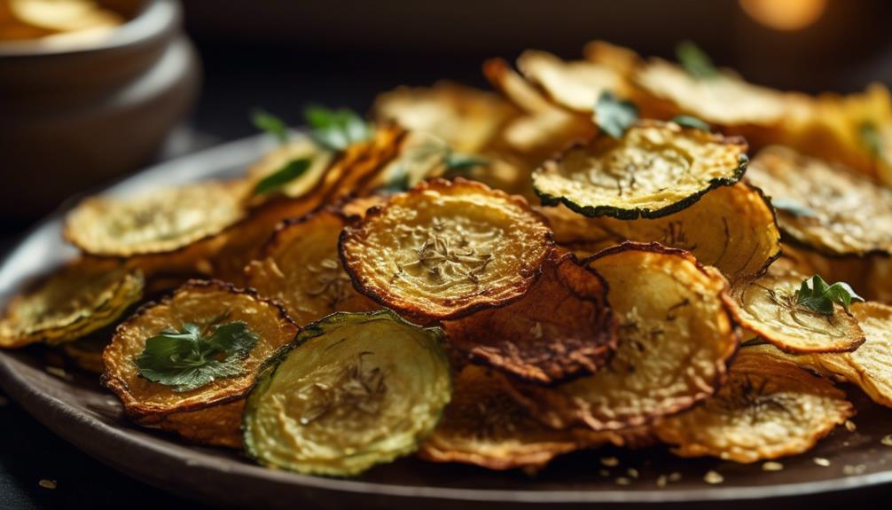 crispy homemade zucchini chips