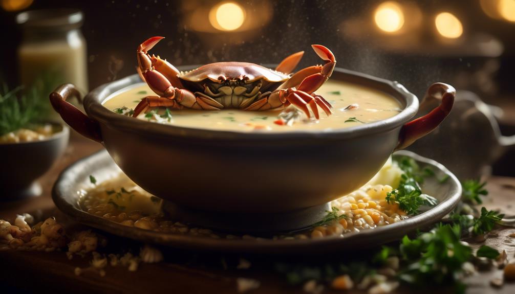 decadent and creamy seafood soup