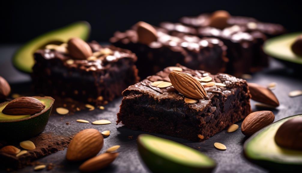 decadent avocado infused chocolate brownies