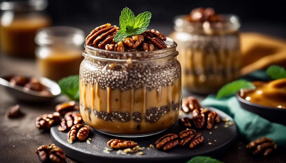 decadent caramel infused chia dessert