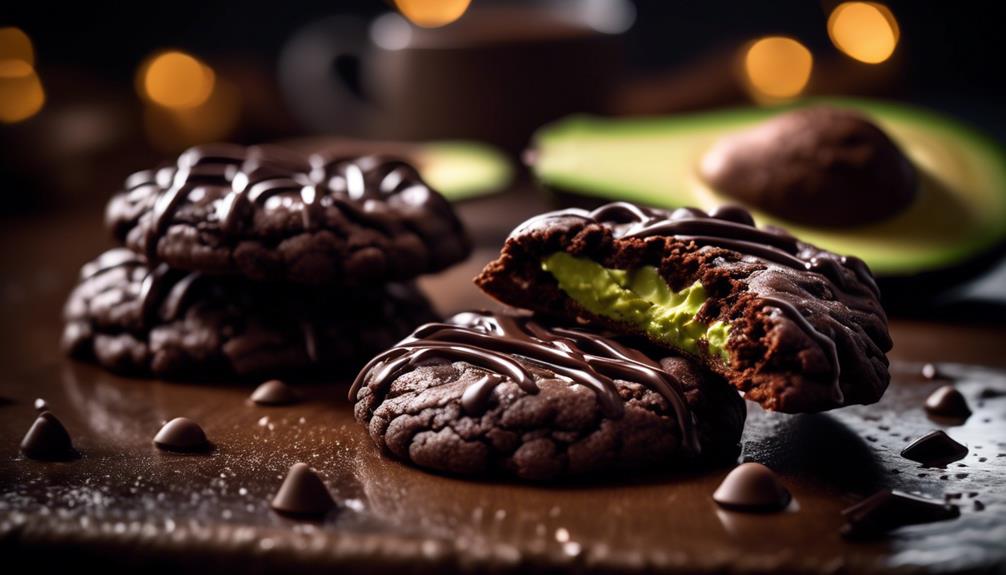 decadent healthy avocado infused cookies