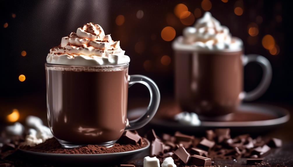 decadent keto friendly dark chocolate hot cocoa