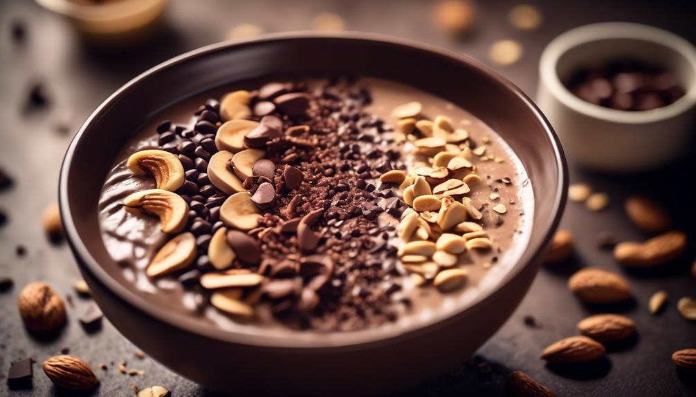 decadent keto friendly smoothie bowl