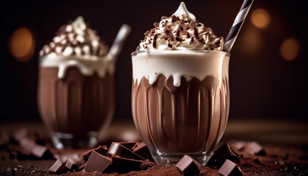 decadent low carb chocolate shake