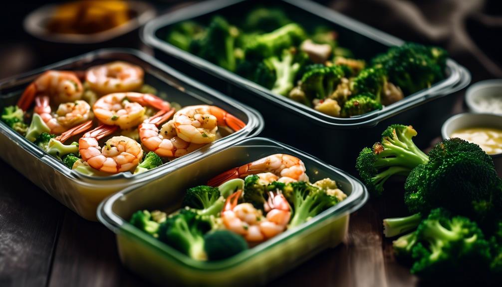 decadent shrimp and broccoli