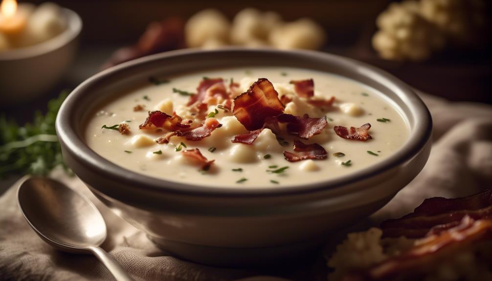 delicious and comforting cauliflower chowder