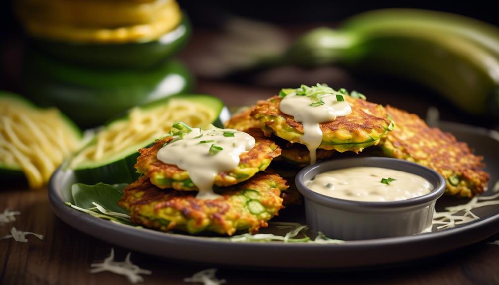 delicious and crispy zucchini fritters