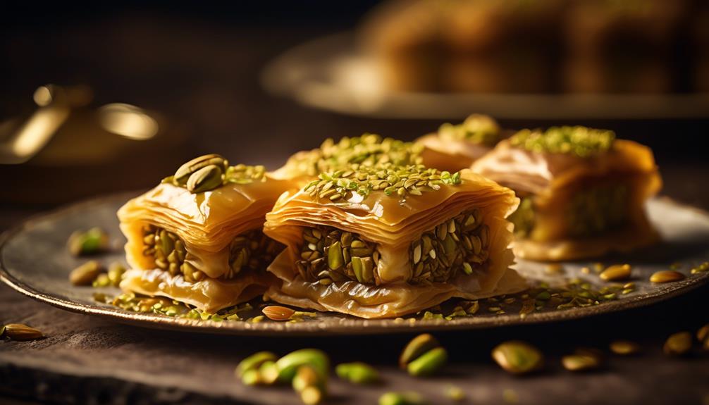 delicious and flaky baklava